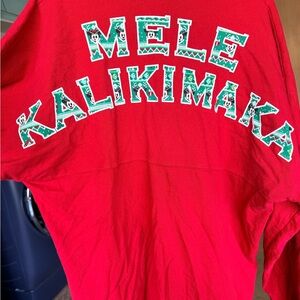 Mele Kalikimaka Red Women's Jersey Top